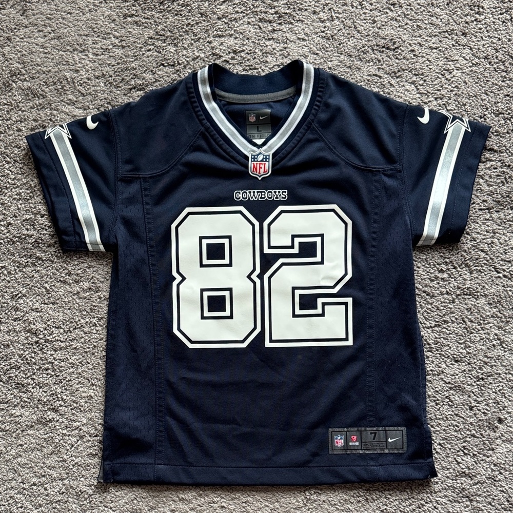 NWOT NFL Nike Jason Witten Dallas Cowboys Jersey Navy/White/Silver Size L(7)